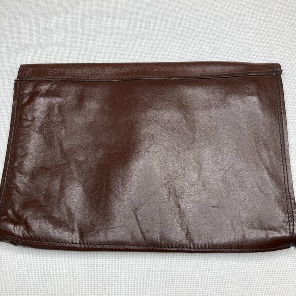 Leather Clutch Envelope Purse Vintage Brazilian - Picture 5 of 12